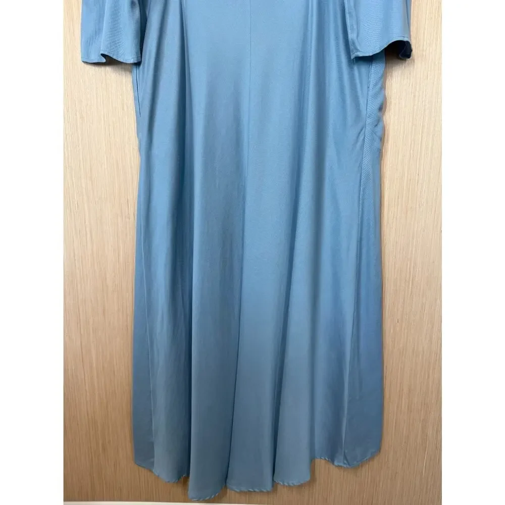 NWOT Soft Surroundings Tencel High Low Maxi Dress Size XL Button Front Pockets - Picture 7 of 12